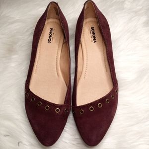 Sonoma Burgandy Leather Shoes